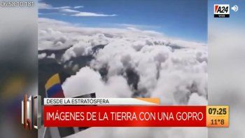 Lanzó una GoPro a la estratosfera: mirá las imágenes de la Tierra