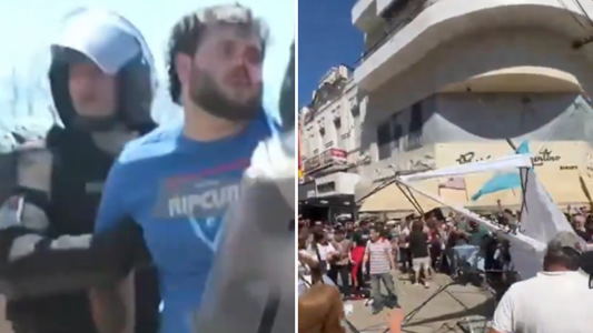 Incidentes en Santa Fe obligaron a Javier Milei a suspender un acto: hay al menos 4 detenidos