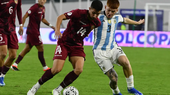 Sub 23: Argentina empató con Venezuela en un final polémico y la expulsión del Colo Barco. (Foto: @Argentina) Sub 23: Argentina empató con Venezuela en un final polémico y la expulsión del Colo Barco. (Foto: @Argentina)