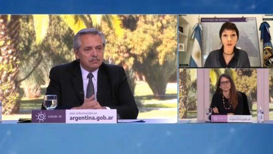 Alberto llamó a terminar con el patriarcado y prometió contratar obreras para su plan de obras públicas