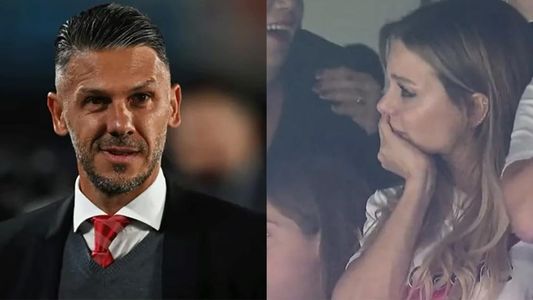 Al borde de las lágrimas, Martín Demichelis sorprendió a Evangelina Anderson en el triunfo de River