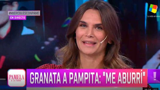 Granata irónica: Me muero que Pampita haga un análisis político de lo que tengo o no tengo que hacer