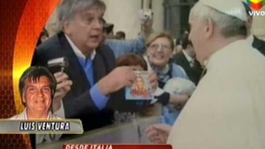 Luis Ventura y su encuentro con el Papa Francisco