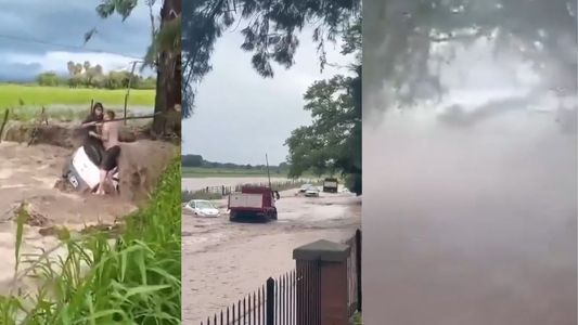 Salta bajo el agua por un temporal: los videos de las inundaciones, rutas cortadas y rescates dramáticos