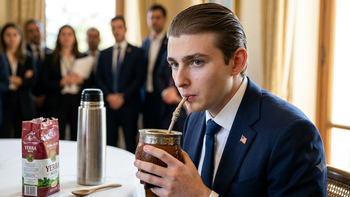 Barron Trump apuesta por la yerba mate con una bebida energética: cuánto cuesta y dónde se vende