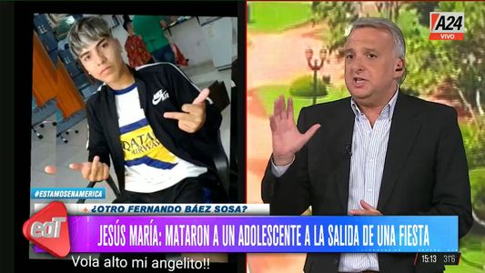 Jesús María: mataron a un adolescente a la salida de una fiesta en un caso muy similar al de Fernando Báez Sosa