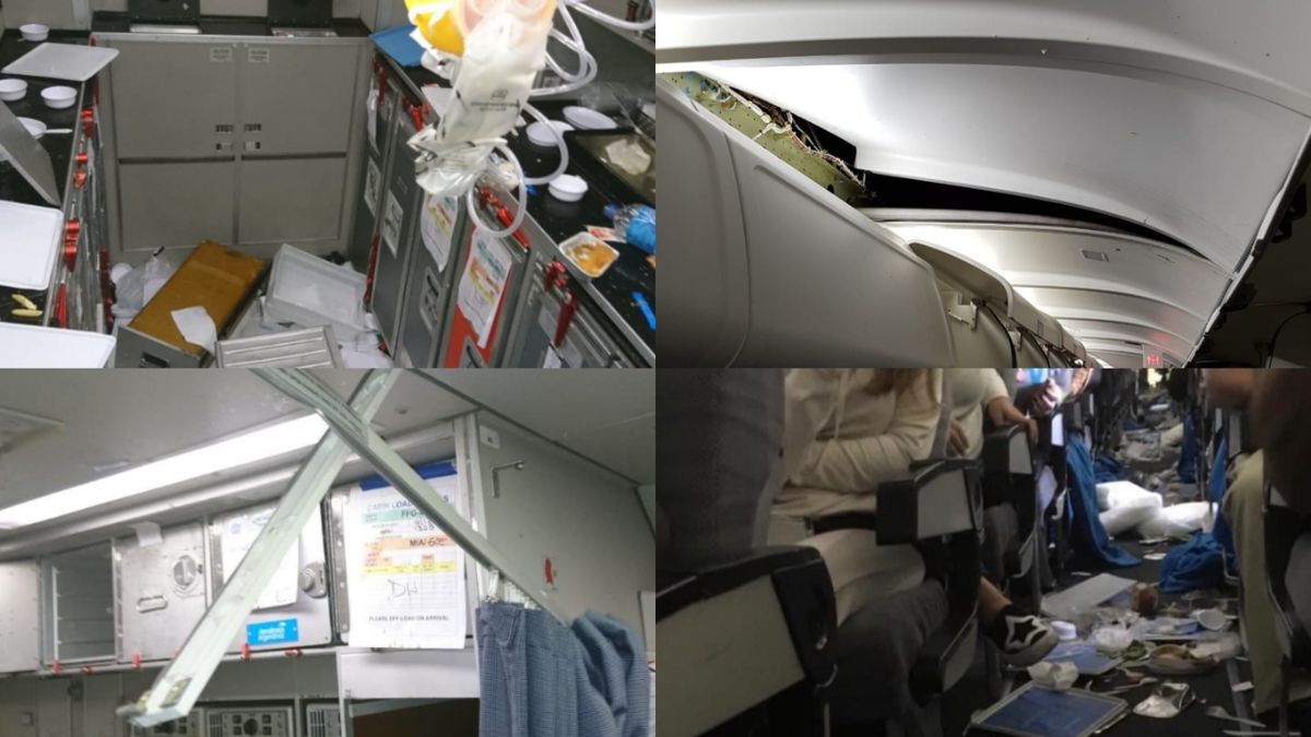 Pasajeros de un avión de Aerolíneas Argentinas sufrieron lesiones por una turbulencia severa. (Twitter)