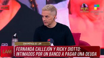 Ángel de Brito dio detalles de la deuda millonaria que deben María Fernanda Callejón y Ricky Diotto al banco