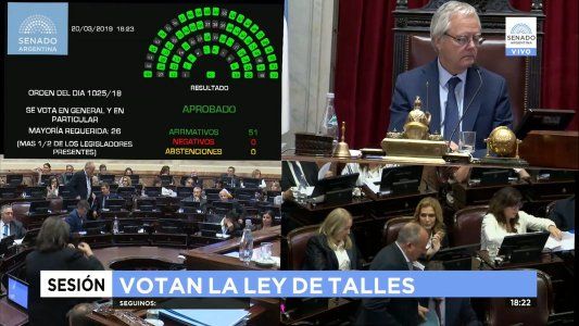 La Ley de Talles Nacional  tuvo media sanción en el Senado: qué se pide y qué falta