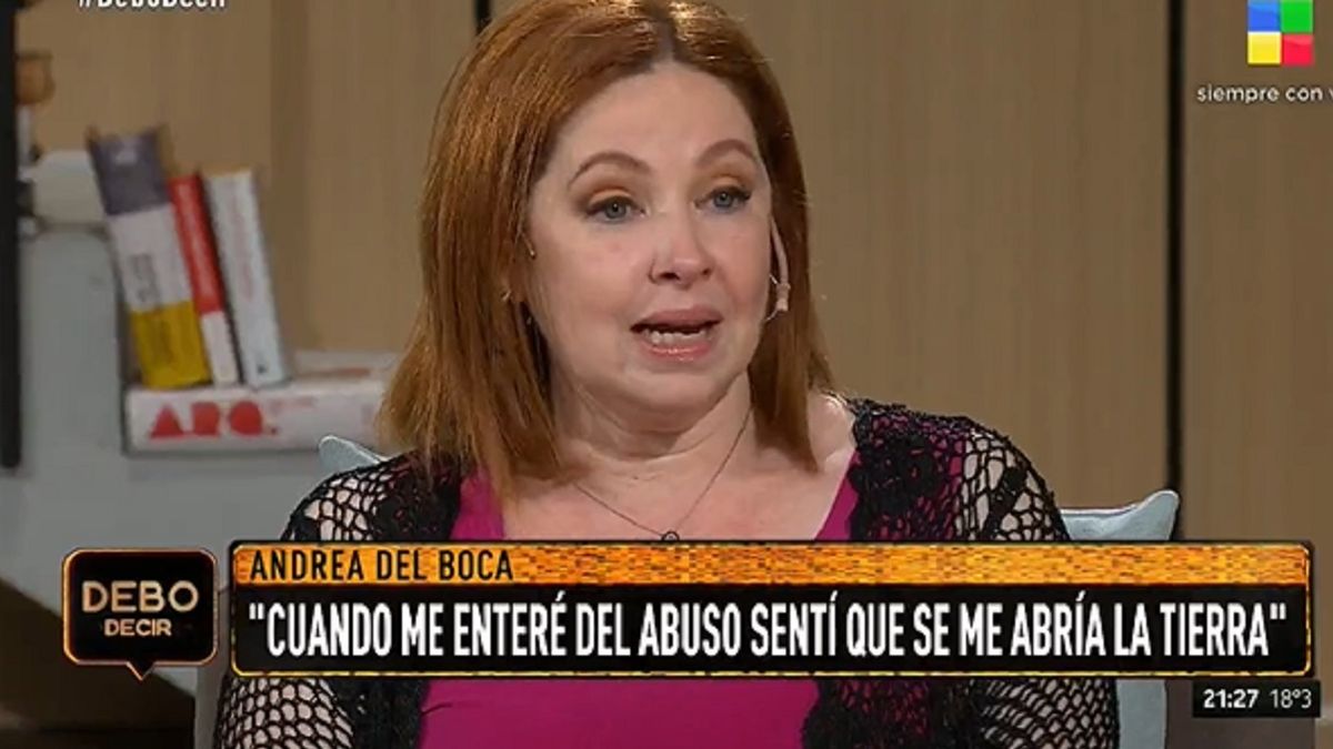Andrea del Boca recordó cuando su hija le contó que fue abusada