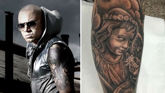 Wisin, en un difìcil momento, se tatuó a su hija en el brazo