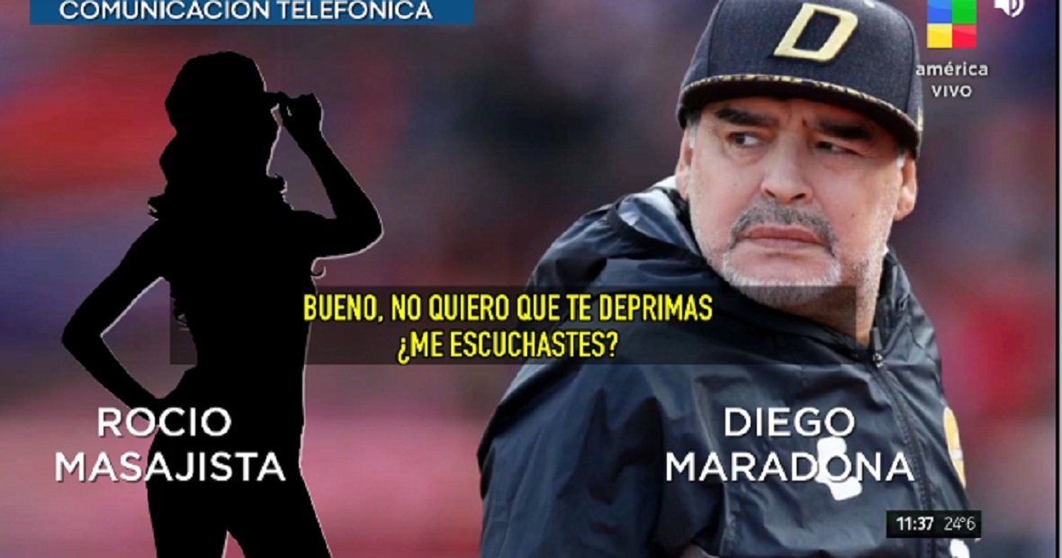 Reveladora conversación de Diego Maradona con la masajista: No quiero que te deprimas