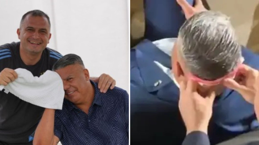 Nakis reveló por qué le secó la nuca a Chiqui Tapia en la Copa América 2024