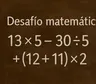 Desafío matemático: ¿en cuánto tiempo lográs resolverlo?
