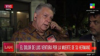 Luis Ventura se emocionó al hablar de la muerte de su hermano