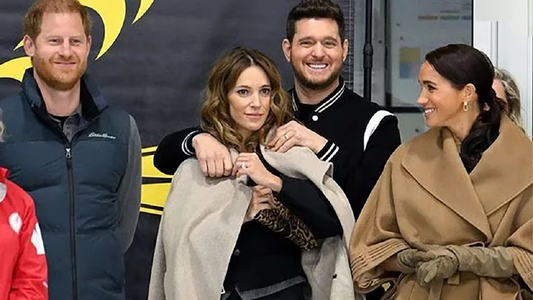 Las fotos de Luisana Lopilato y Michael Bublé con el Príncipe Harry y Meghan Markle