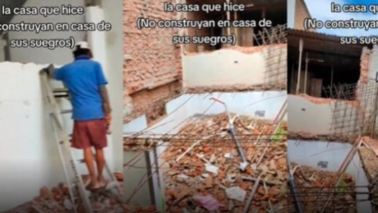 Se separó, agarró la maza y así dejó su propia casa que construyó en el lote de sus suegros