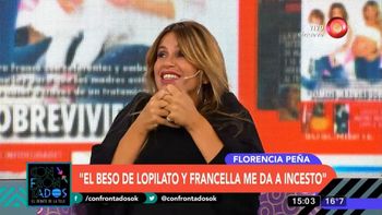 Flor Peña criticó a Susana Giménez y apuntó contra el beso entre Francella y Lopilato: Me dio a incesto