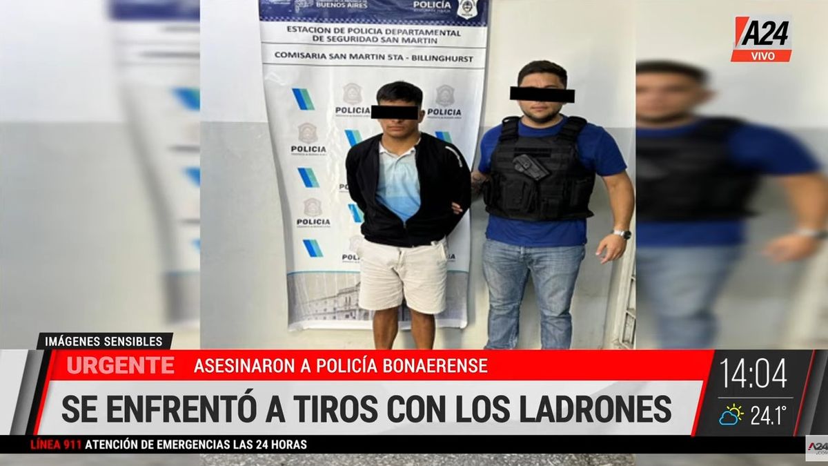 Detuvieron a un joven de 24 años por el asesinato del policía bonaerense. (Captura)
