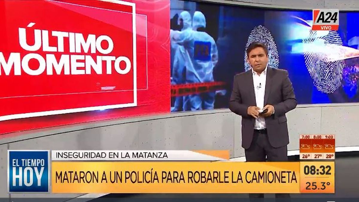 González Catán: matan a un exbombero de la Policía para robarle. (Captura de Tv)