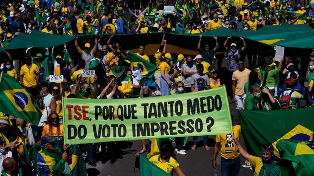 Temor en Brasil por la marcha por el día de la independencia y la presión contra la Corte Suprema (Foto: archivo).