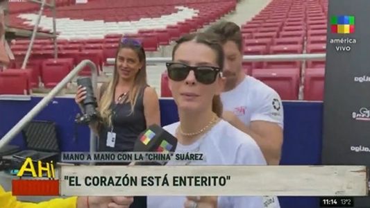 La China Suárez habló tras jugar al fútbol en el estadio llamado Wanda: Me sorprendió mucho...