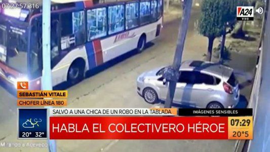 Colectivero héroe: evitó que le robaran a una mujer con un bocinazo