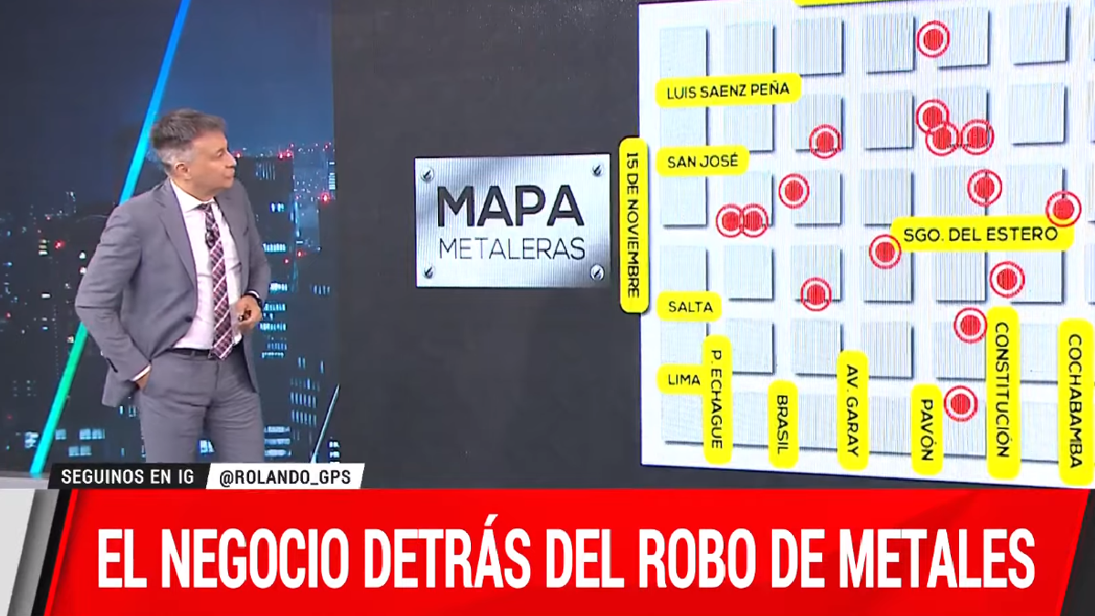 Exclusivo GPS | La ruta del metal: dónde terminan los metales que roban. (Foto: captura)