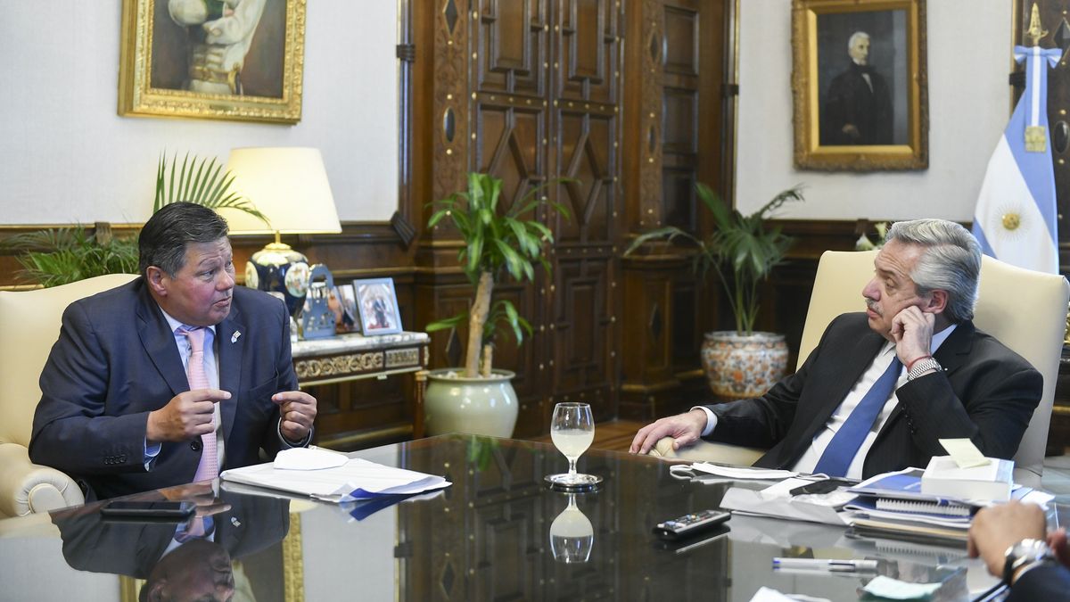 Schvartzman y el presidente Alberto Fernández. El Gobierno tendrá representantes en Expoagro.