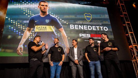 Darío Benedetto comparte la portada del PES 2019 con Falcao y Coutinho