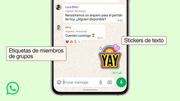 WhatsApp lleva tus chats en grupo a otro nivel con las nuevas etiquetas de miembro, stickers de texto y más