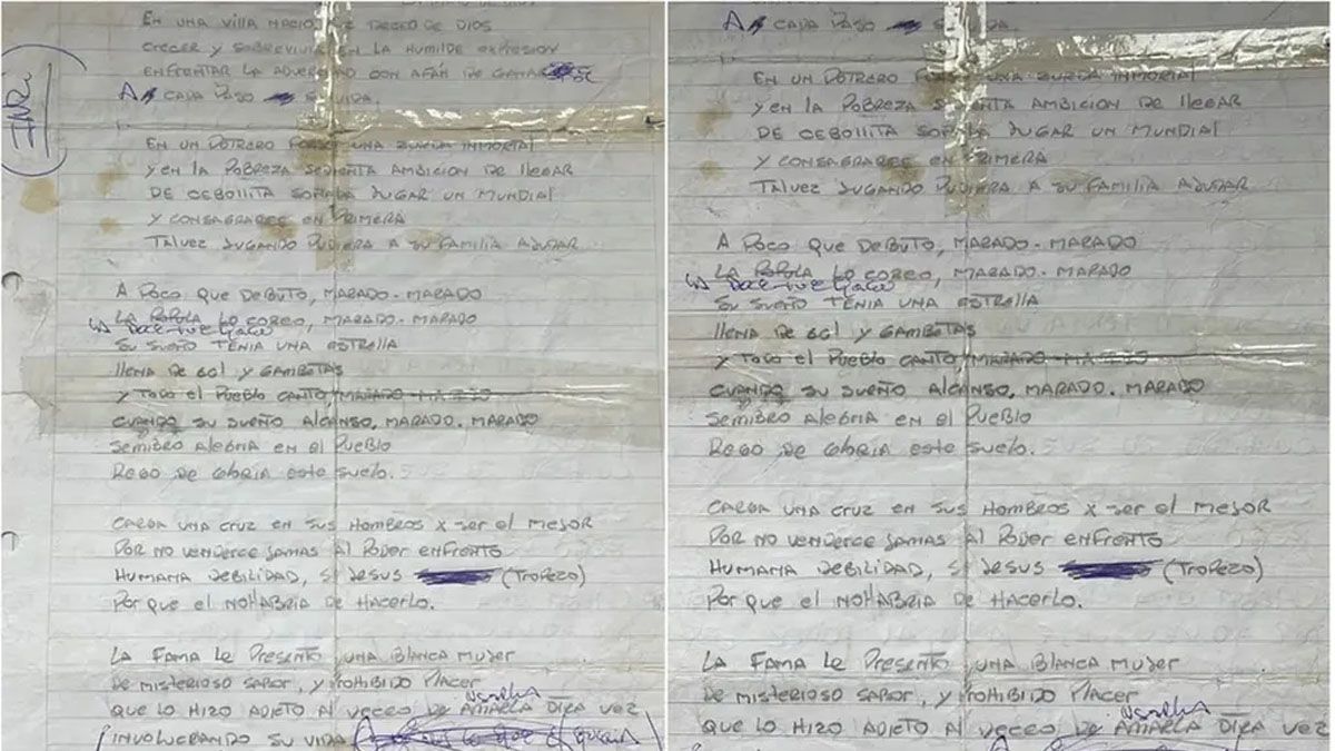 Subastarán el manuscrito de La mano de Dios.&nbsp;