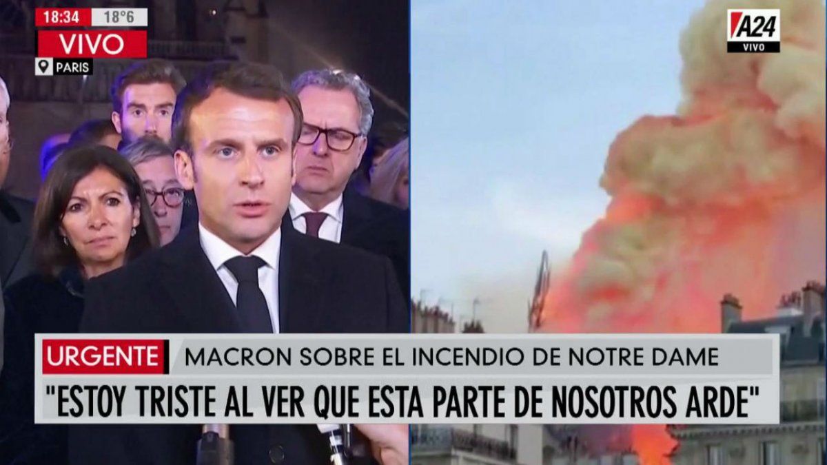 Emmanuel Macron, Tras El Incendio En Notre Dame: La Vamos A Volver A ...