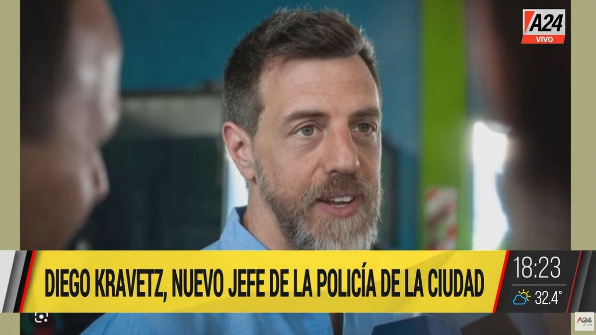 Diego Kravetz será el jefe de la Policía de la Ciudad. (Captura)
