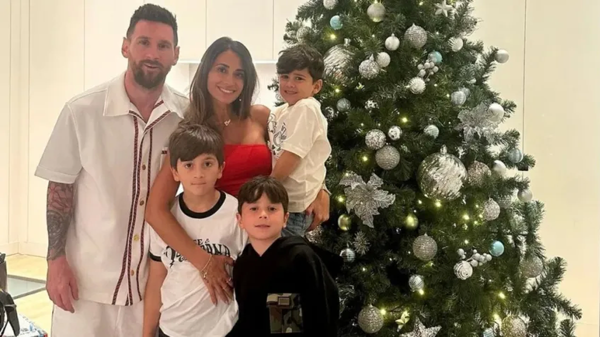 Lionel Messi llegó a Rosario con su familia a Rosario para pasar las fiestas