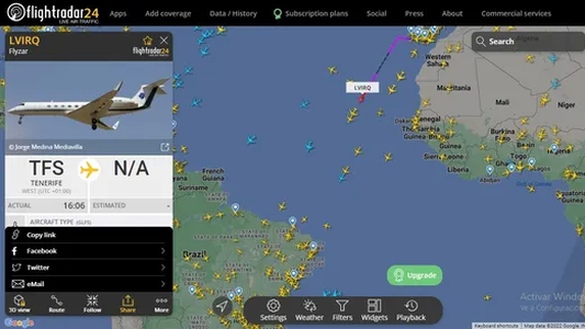 El minuto a minuto del avión de Lionel Messi, ¿con Luis Suárez a bordo?