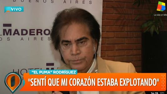 El Puma José Luis Rodríguez se quebró al aire al hablar de su salud: Estuve 45 minutos luchando por mi vida