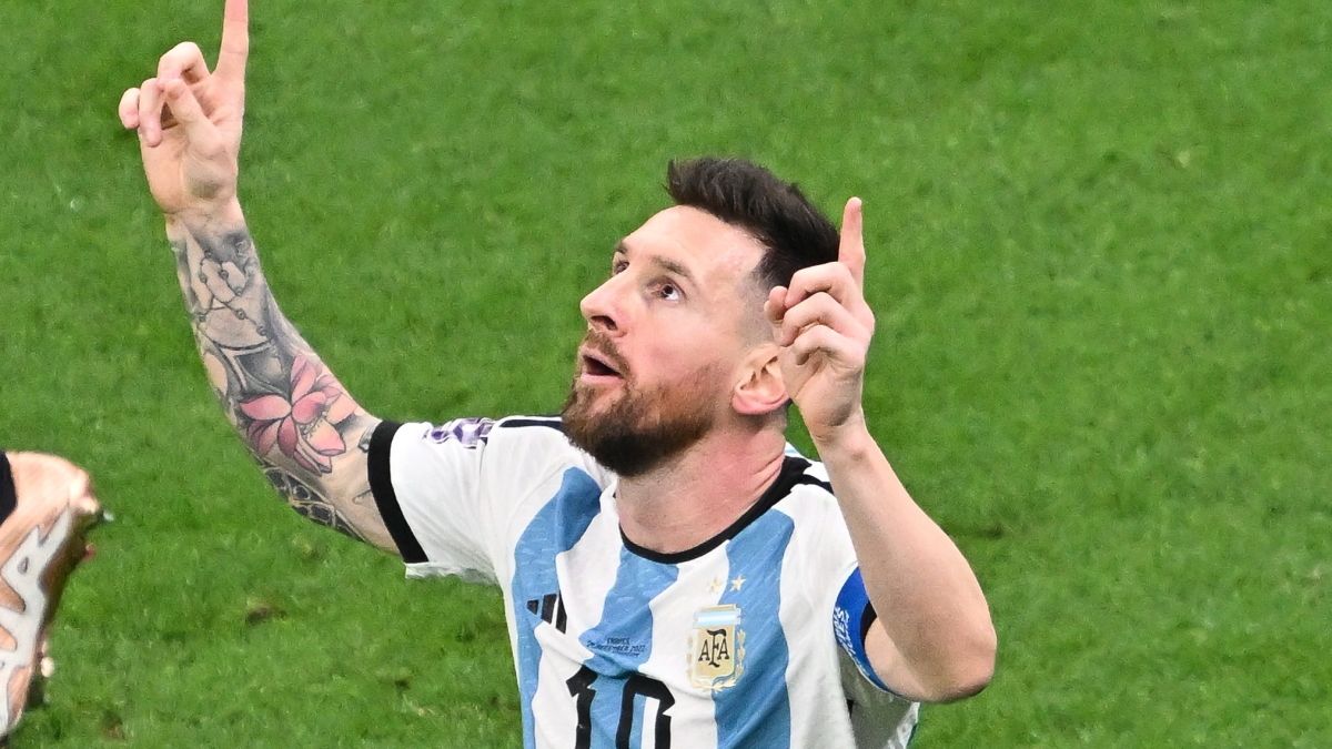 Lionel Messi anotó el tercero de la Selección Argentina (Foto: FIFA).