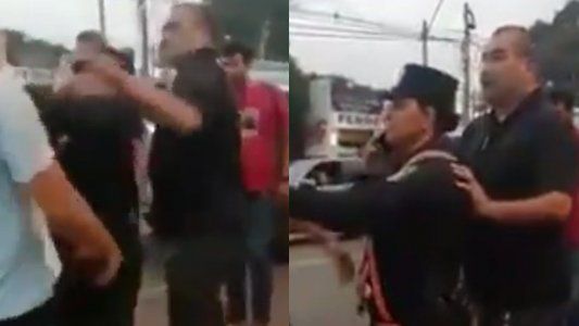 Chilavert golpeó a una mujer policía durante una discusión con un colectivero