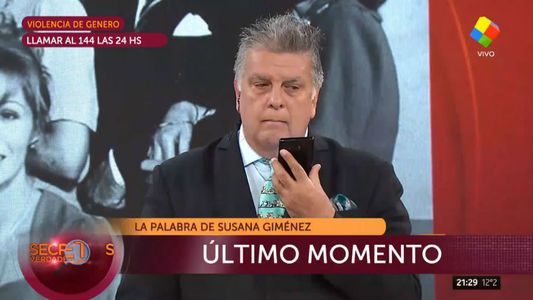Susana Giménez a Luis Ventura: La única vez que Carlos me puso una mano encima fue en Nápoles