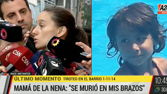 El dolor de la mamá de Nayla, la nena asesinada en la 1-11-14: Murió en mis brazos...