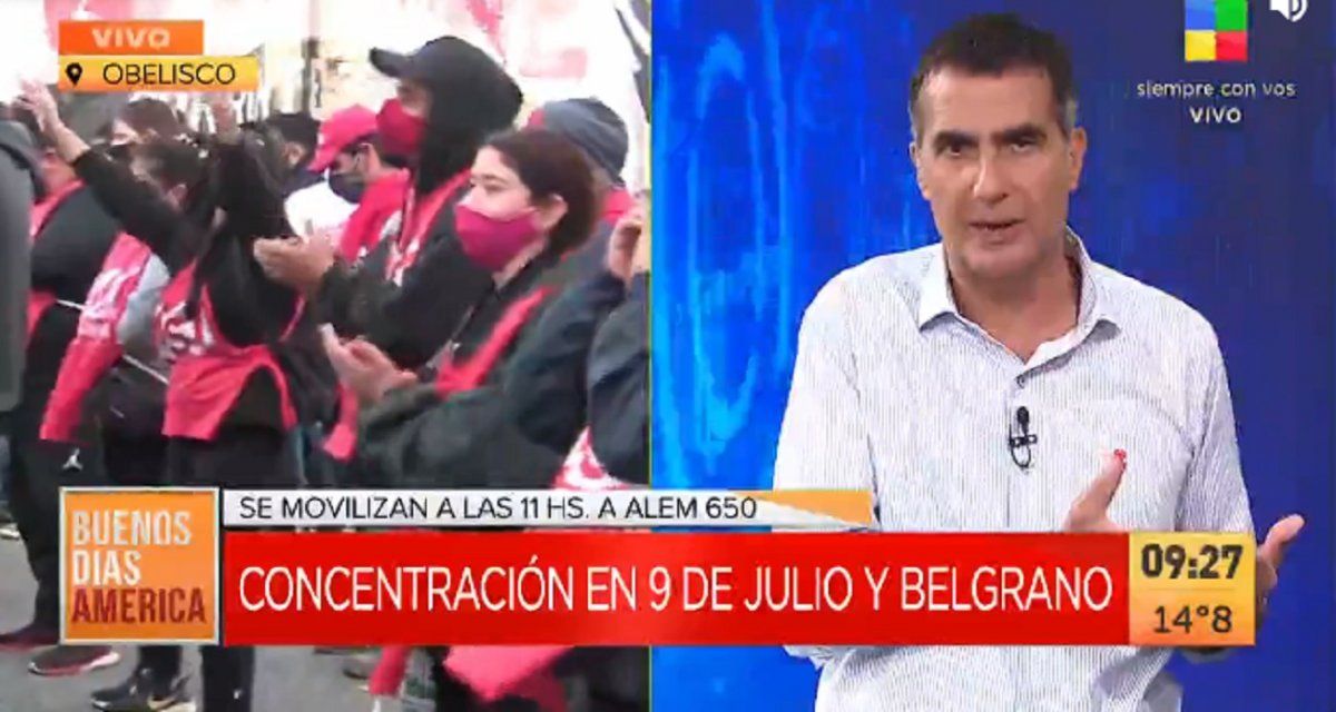 La furia de Antonio Laje ante los piquetes en el microcentro