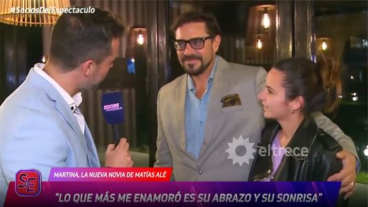 Matías Alé presentó a su nueva novia, 24 años menor que él: La edad no afecta en nada