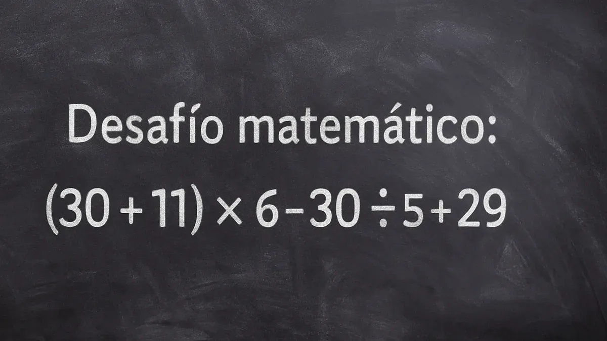 Imagen de pizarra para Desafío Matemático: ¿resolvés bien esta cuenta con paréntesis?