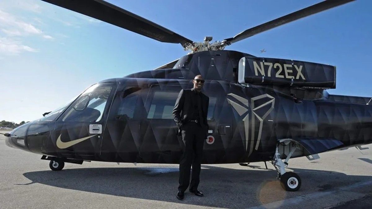 Kobe Bryant se mov&iacute;a siempre en helic&oacute;ptero.&nbsp;