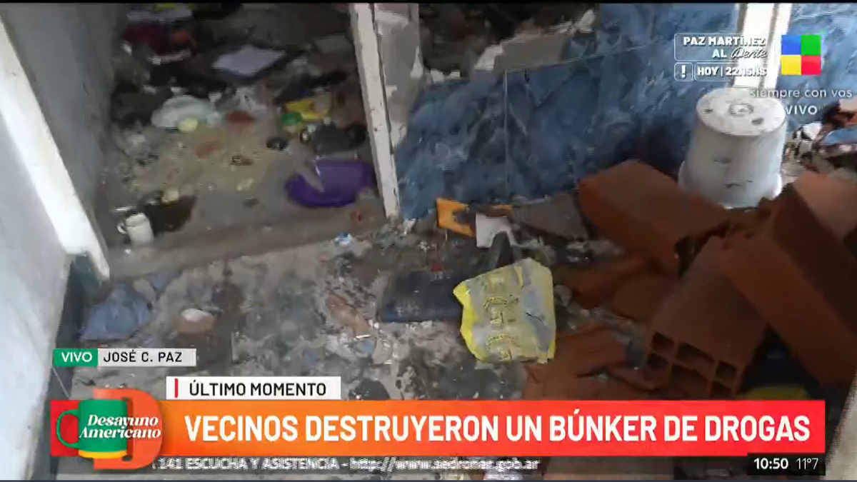 El estremecedor hallazgo luego de que vecinos destruyeran un bunker de drogas