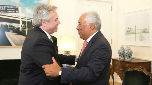 Fin del viaje a Europa: Alberto Fernández y el primer ministro portugués, Antonio Costa, en un encuentro con el FMI como tema principal