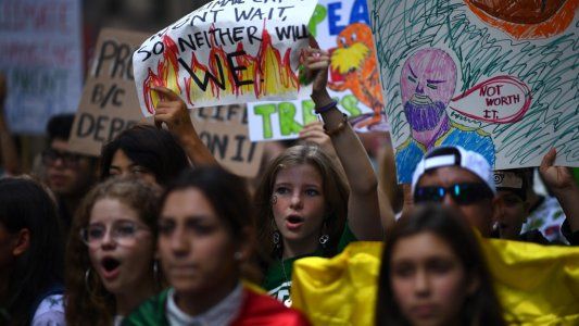 Cambio climático: así se vive desde la mirada argentina la multitudinaria protesta en Nueva York