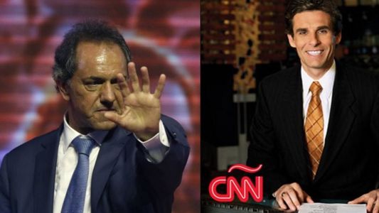 El enojo y la furia de Daniel Scioli durante una entrevista para la CNN