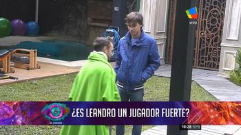 Leandro, feliz por estar en placa para probar su fortaleza